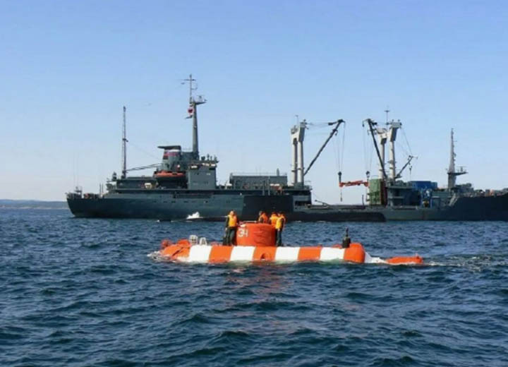 Глубоководный аппарат «АС-30» поисково-спасательного отряда ТОФ выполнил погружение на глубину 200 метров на Камчатке