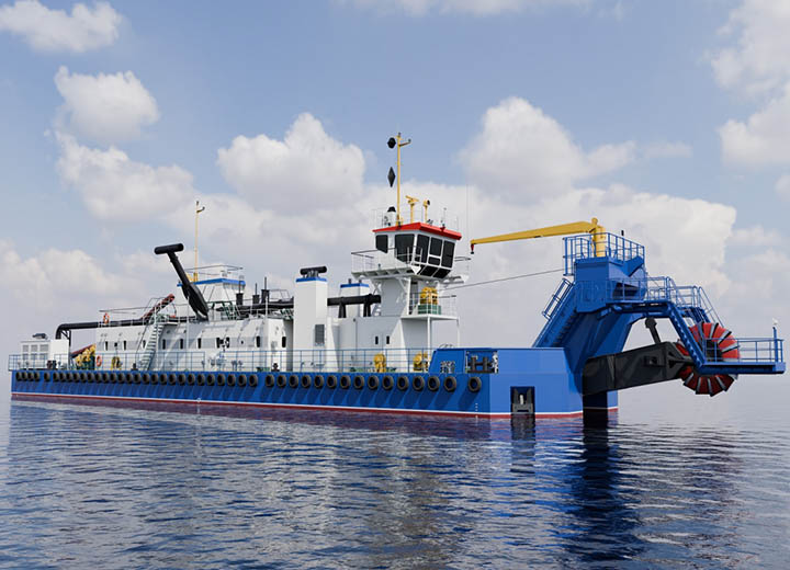 ОСК заложила новый земснаряд для работы на внутренних водных путях