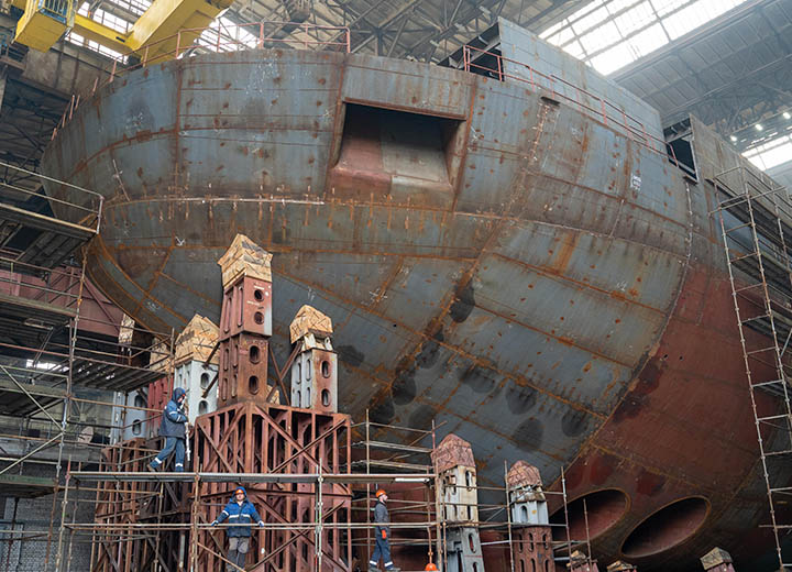 Росморречфлот проверил ход строительства двух аварийно-спасательных судов «Певек» и «Анадырь» в Калининградской области