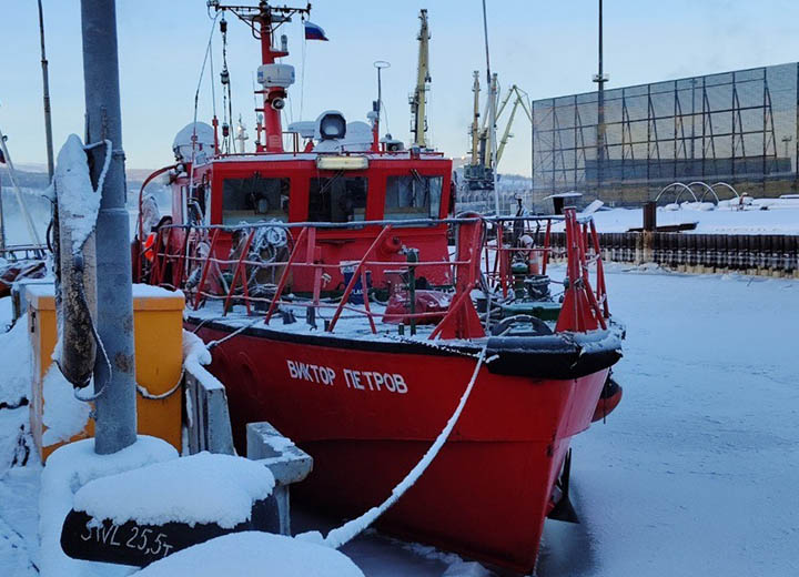 Мурманский филиал РС впервые взвесил многофункциональное судно «Виктор Петров»