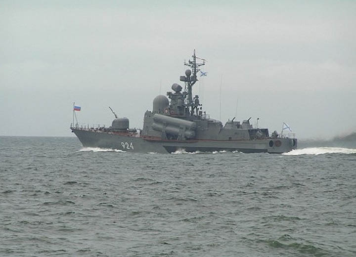 Ракетный катер «Р-14» ТОФ отработал учебно-боевые задачи по предназначению в Японском море