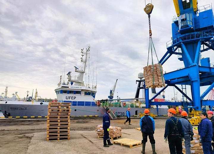 Траулеры «Архангельск» и «Ягры» доставили в порт Архангельск 297,5 тонны водных биоресурсов