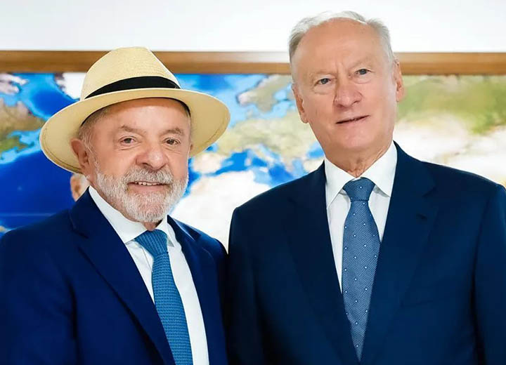 Президент Бразилии Луис Инасиу Лула да Силва принял помощника российского лидера, главу Морской коллегии РФ Николая Патрушева, который находится с рабочим визитом в республике