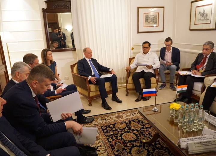 Помощник Президента России, председатель Морской коллегии РФ Николай Патрушев прибыл в  Республику Индия