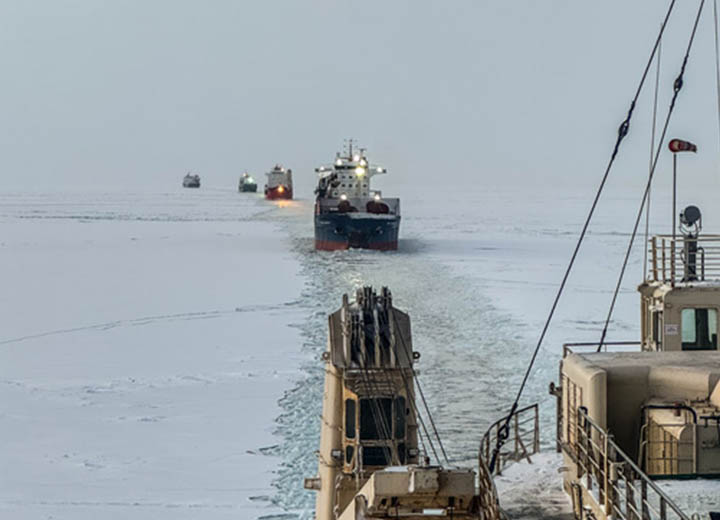 Ледоколы ФГУП «Росморпорт» вернулись в порты регистрации после сезона ледовых проводок на СМП