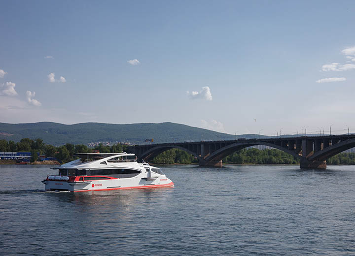 АО «ВодоходЪ. Пассажирский Порт» в 2025 году перевезло по Енисею 47 тыс. пассажиров