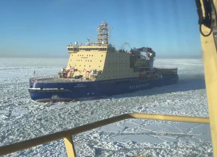 Ледокол «Виктор Черномырдин» выполнил в Балтийском море проводку 323 судов с начала ледовой навигации 2025–2026 годов