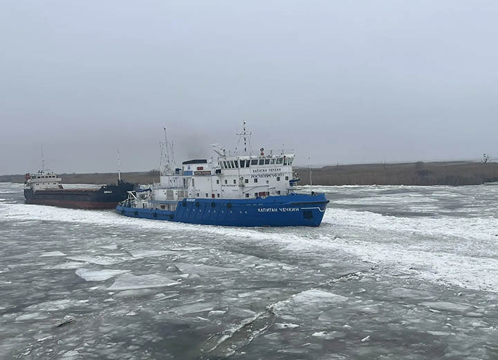 С начала 2026 года ледоколы провели свыше 500 судов по Волго-Каспийскому морскому судоходному каналу