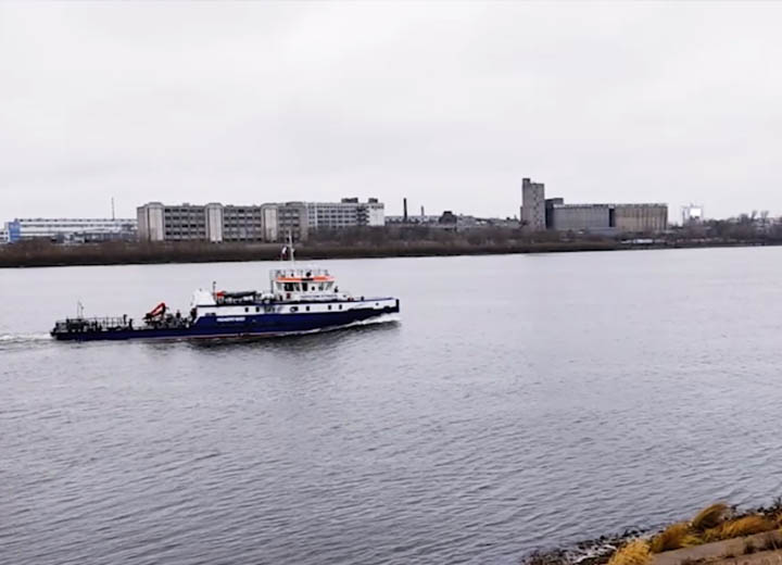 «Р-Флот» (Нижегородская область) начал ходовые испытания обстановочного судна проекта 3052 «Гидротехник Петрашень»