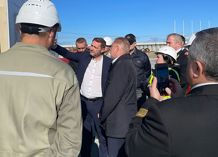О ходе строительства Международного морского терминала по приему круизных и грузопассажирских судов