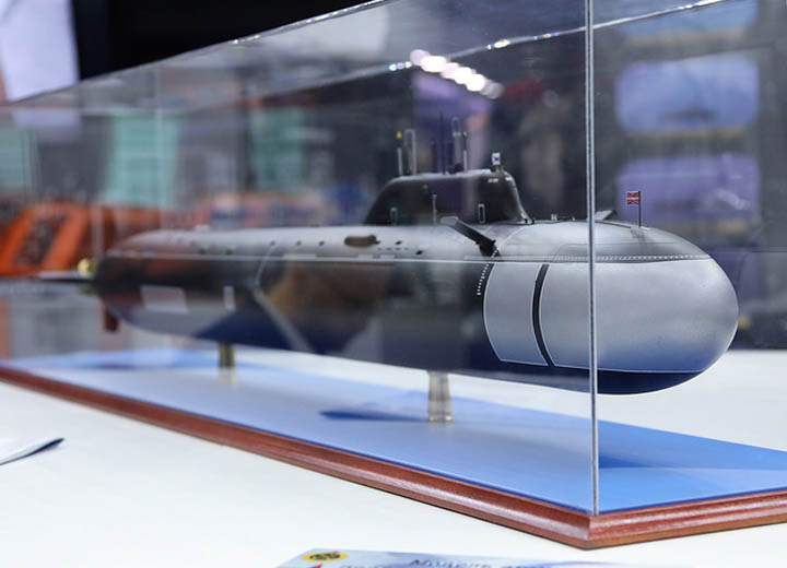 На форуме "Армия-2022" впервые показали модели атомных подлодок последнего поколения