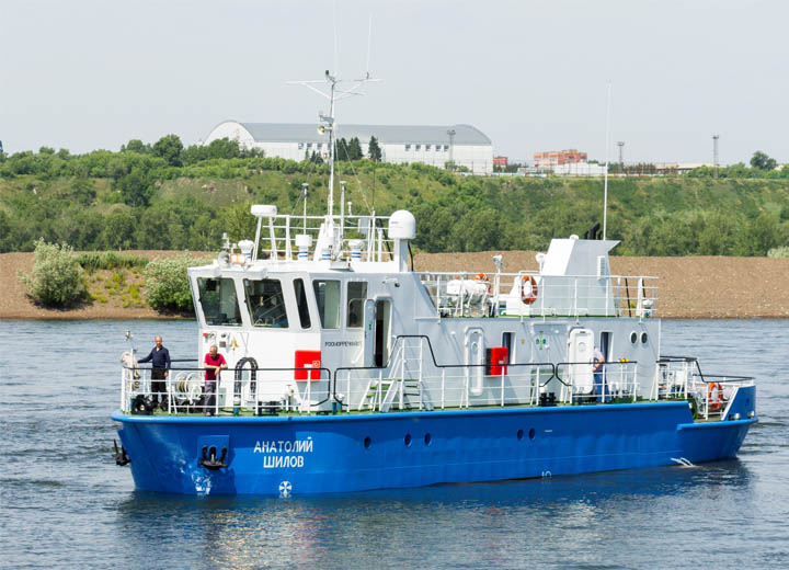 В Красноярске сдано пятое промерное судно проекта RDB 66.62 для администраций речных бассейнов РФ