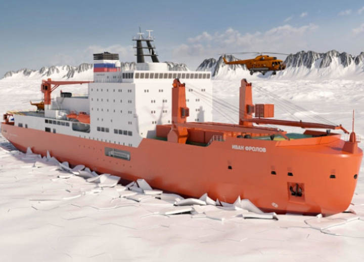 На научно-экспедиционное судно "Иван Фролов" доставлены главные дизель-генераторы