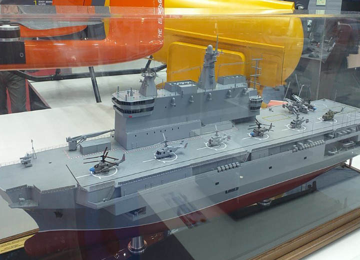 Макет перспективного десантного корабля России впервые показали на форуме "Армия-2022"
