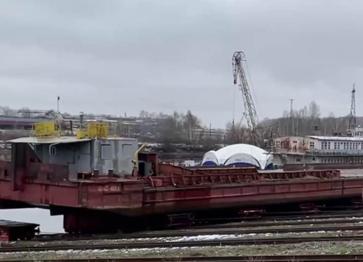 Баржа-площадка «БМС-4103» проекта 81102 прошла освидетельствование РКО на Пермской судоверфи
