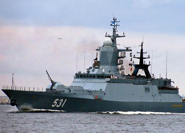 Корвет "Сообразительный" провел противолодочные учения в Балтийском море
