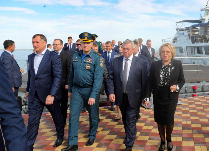 Руководитель Росморречфлота в Таганроге представил председателю Совета Федерации проект строительства плавпричала для морских судов