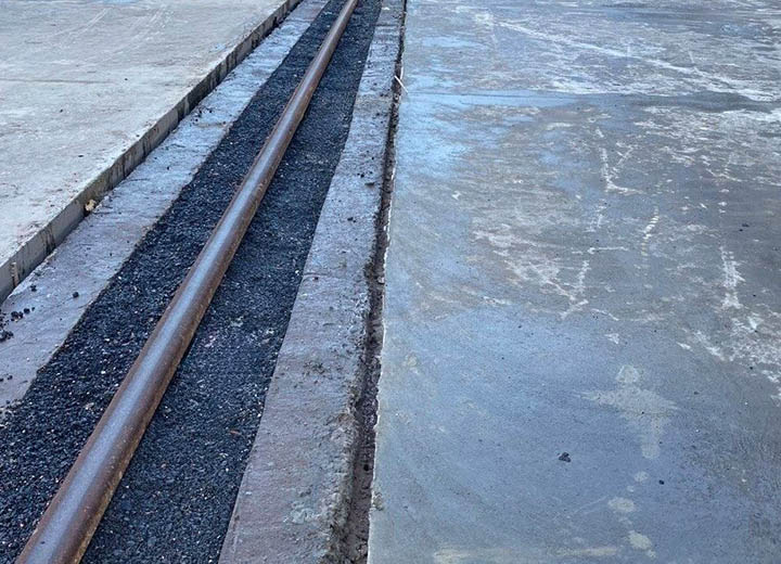 В Туапсинском балкерном терминале завершен ремонт подкрановых путей судопогрузочной машины