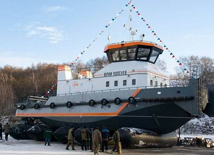 СК "Р-Флот" спустил на воду головное судно проекта ТСК.395 "Юрий Попсуев"