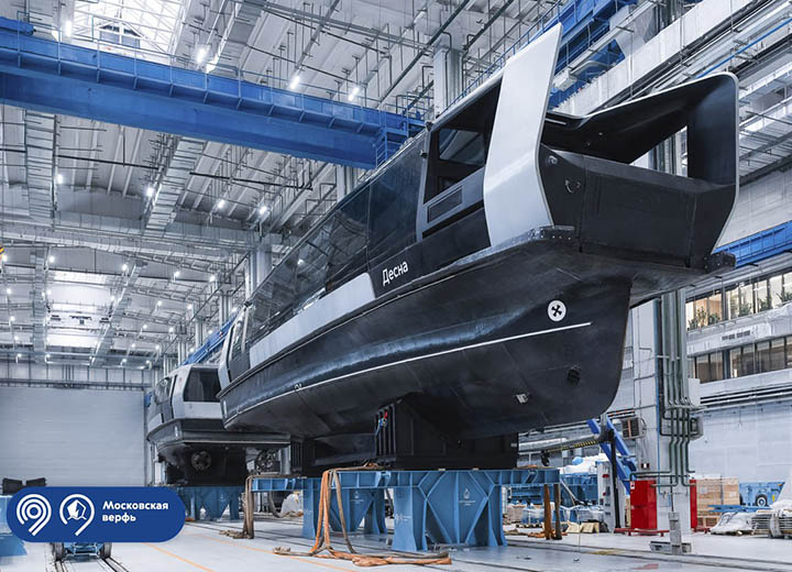 На «Московской верфи» приступили к техобслуживанию электросудов регулярных речных маршрутов