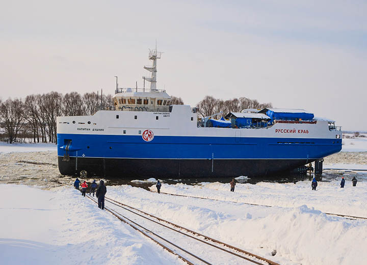 РС: Краболовы проекта 5712 отличают улучшенные мореходные качества и высокие показатели экологической безопасности