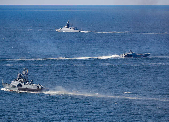 На Балтийском флоте прошло плановое учение по борьбе с безэкипажными катерами противника