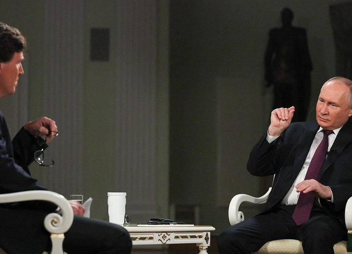 Владимир Путин ответил на вопросы Такера Карлсона 