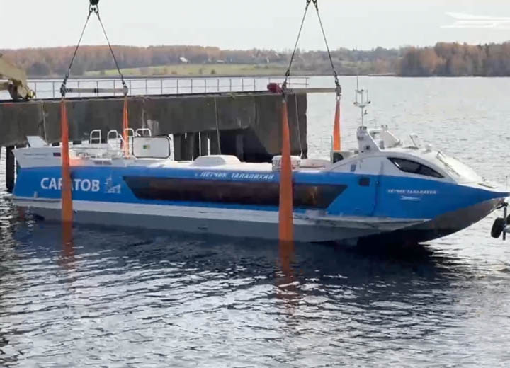 Скоростной «Валдай 45Р» для Саратовской области спустили на воду на ЦКБ им. Р. Е. Алексеева