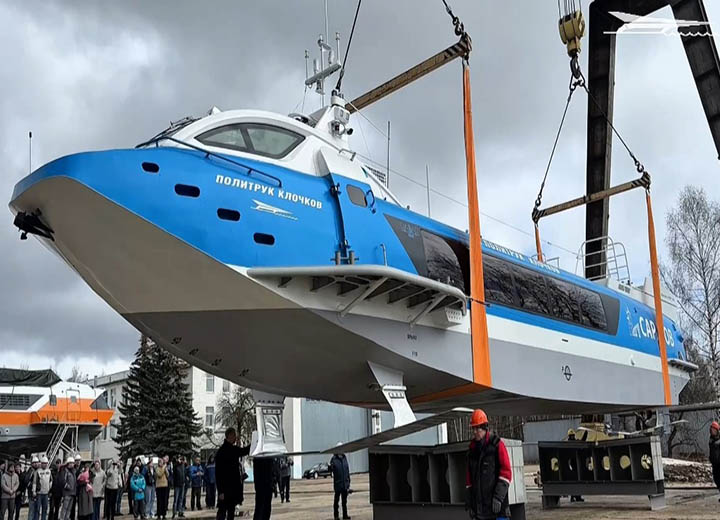«ЦКБ по СПК им. Р.Е. Алексеева» спустил на воду четвертый «Валдай 45Р» для Саратовской области