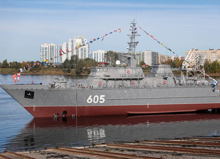 ОСК спустила на воду корабль противоминной обороны «Семен Агафонов»